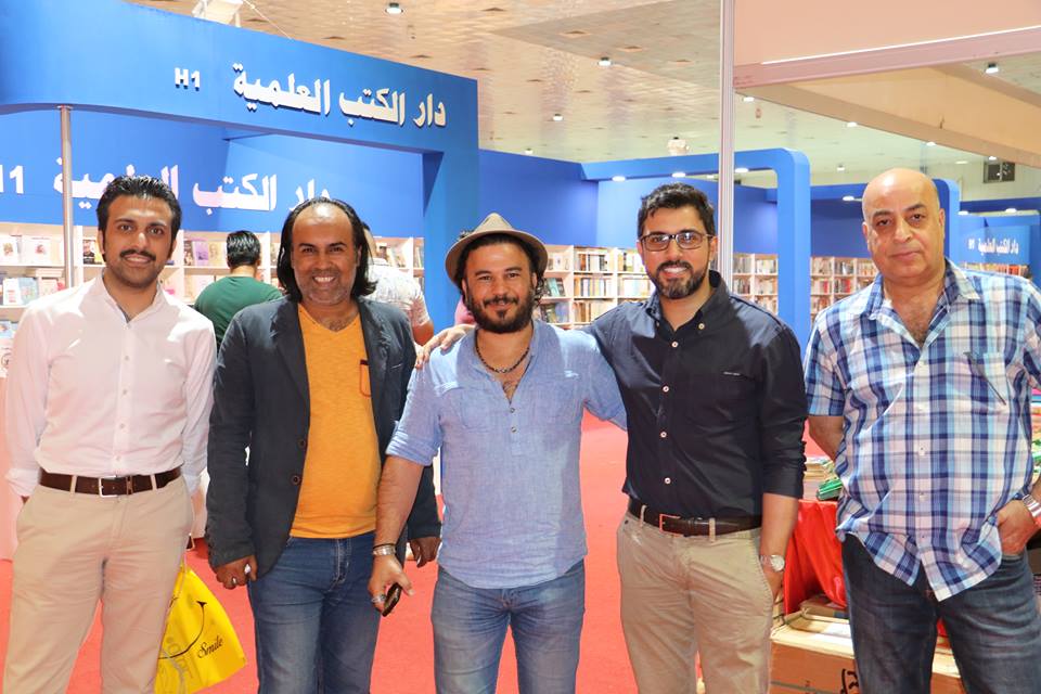 سعود السنعوسى وأحمد سعداوى فى معرض بغداد الدولى للكتاب