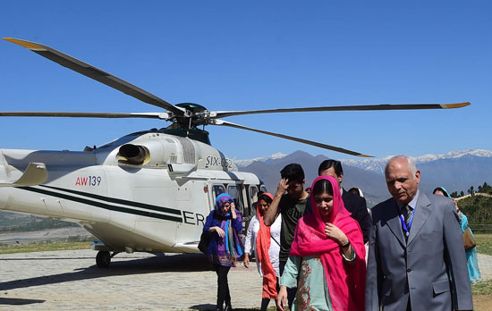 زيارة مالالا يوسفزى لمسقط رأسها فى باكستان