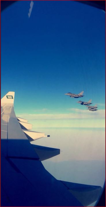 طائرات حربية فى استقبال ولى العهد السعودى