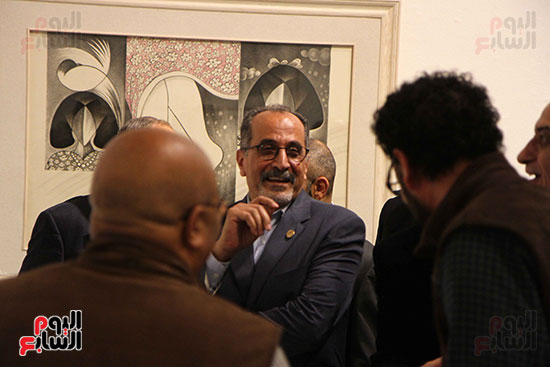 خالد سرورو يفتتح صالون القاهرة بقصر الفنون بالأوبرا (45)