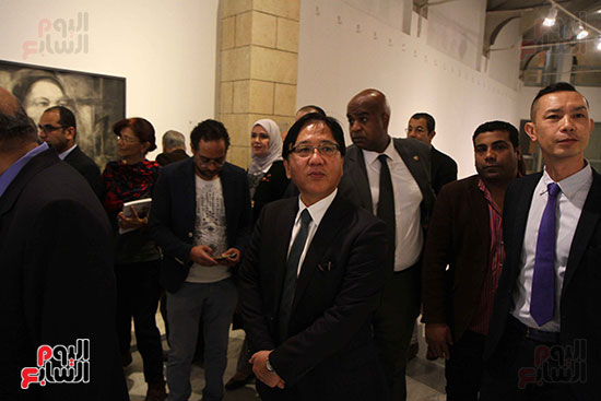 خالد سرورو يفتتح صالون القاهرة بقصر الفنون بالأوبرا (43)