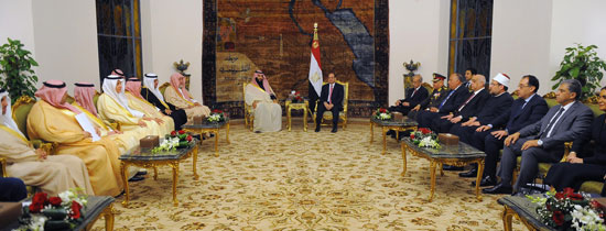 السيسى و محمد بن سلمان بن عبد العزيز (4)