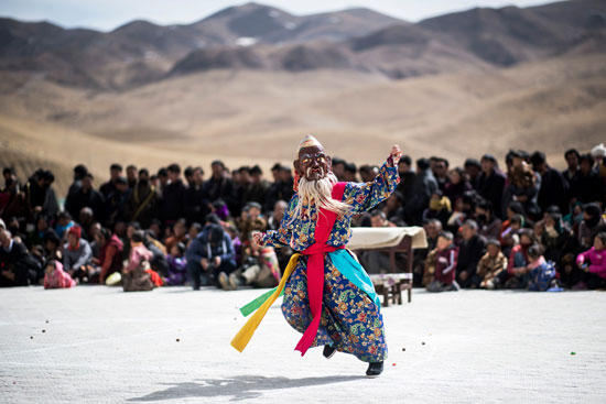 طقوس خاصة للاحتفال بمهرجان الصلاة الكبير فى التبت