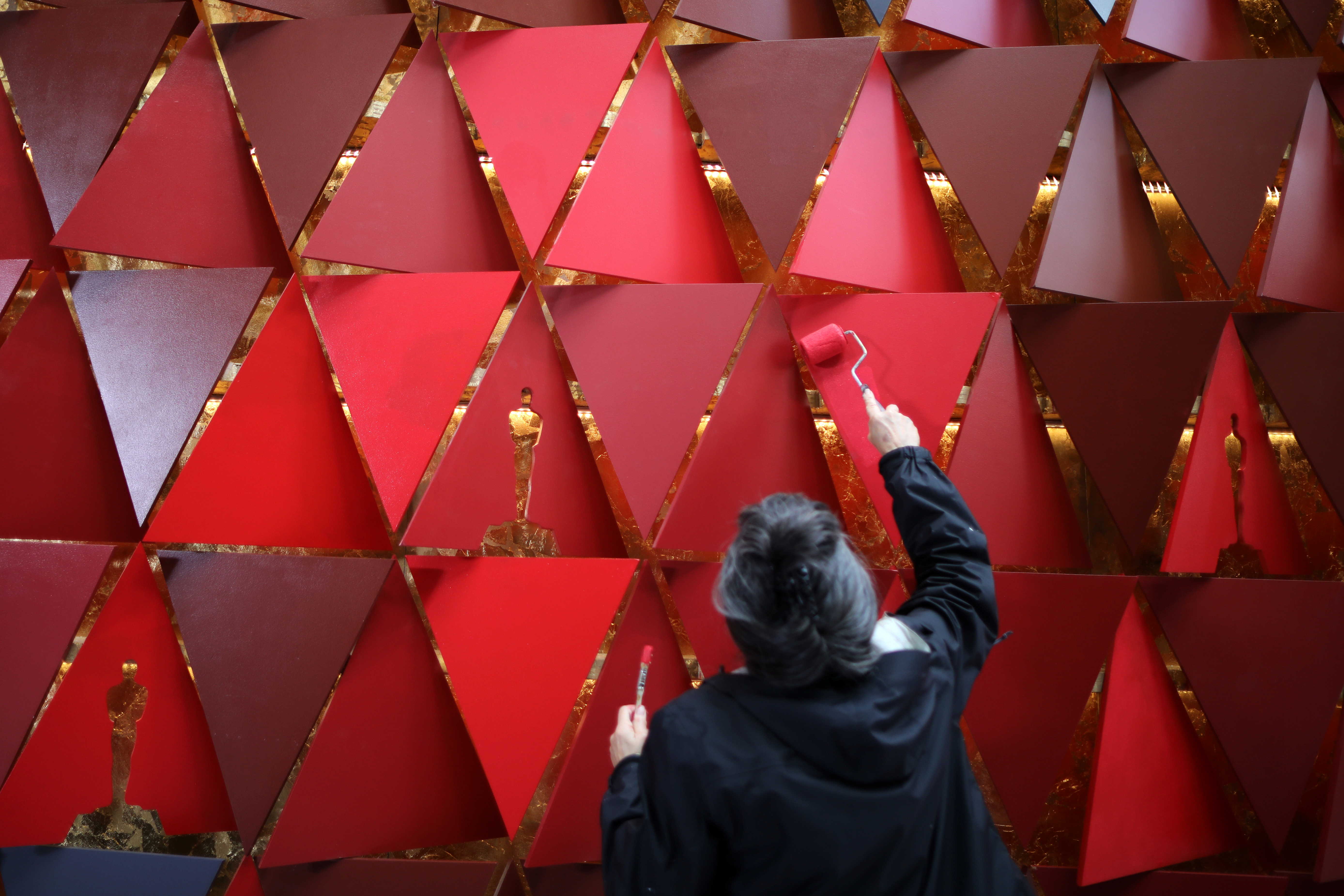 طلاء جزء من مسرح الأوسكار