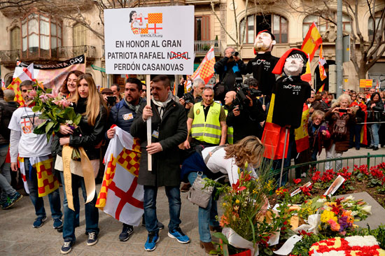 مظاهرة فى كتالونيا لرفض استقلال الإقليم