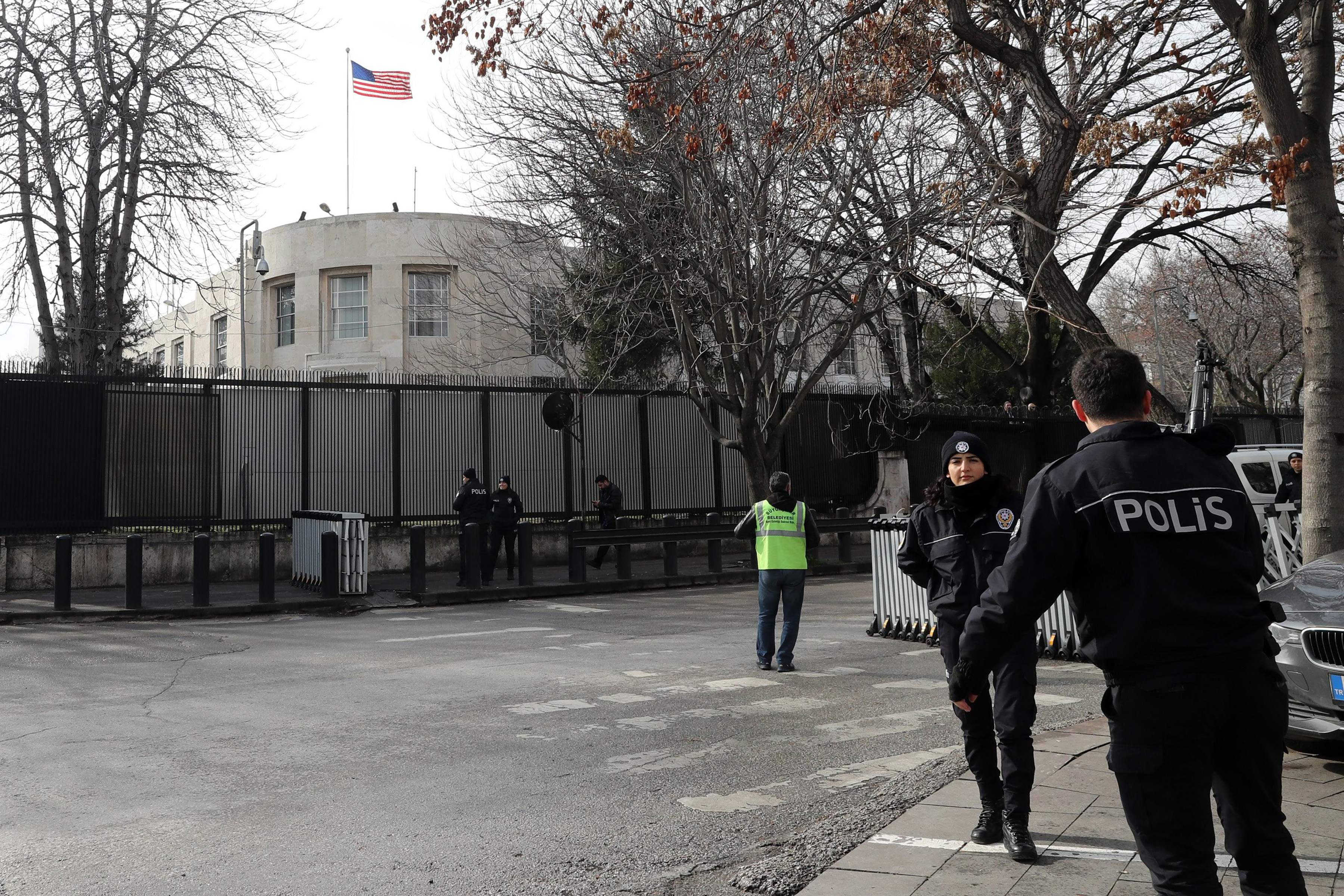غلق السفارة الأمريكية فى أنقرة