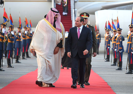 الرئيس السيسي يستقبل صاحب السمو الملكى الأمير محمد بن سلمان