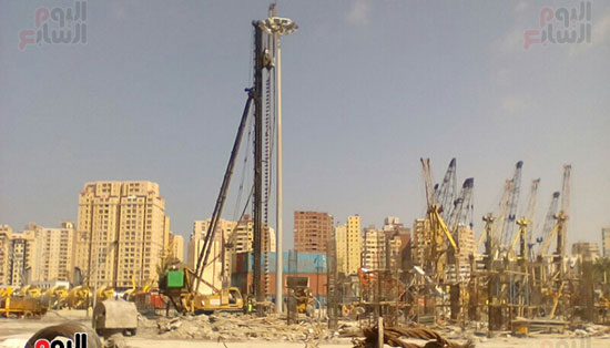 مشروع إنشاء جراج متعدد الطوابق بميناء الإسكندرية (8)