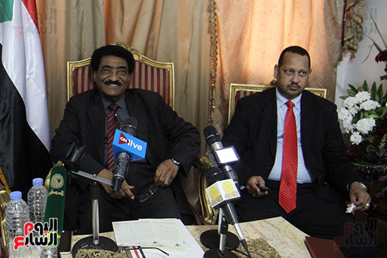 مؤتمر صحفى للسفير السودانى بالقاهرة عقب تسلمه مهام عمله (5)