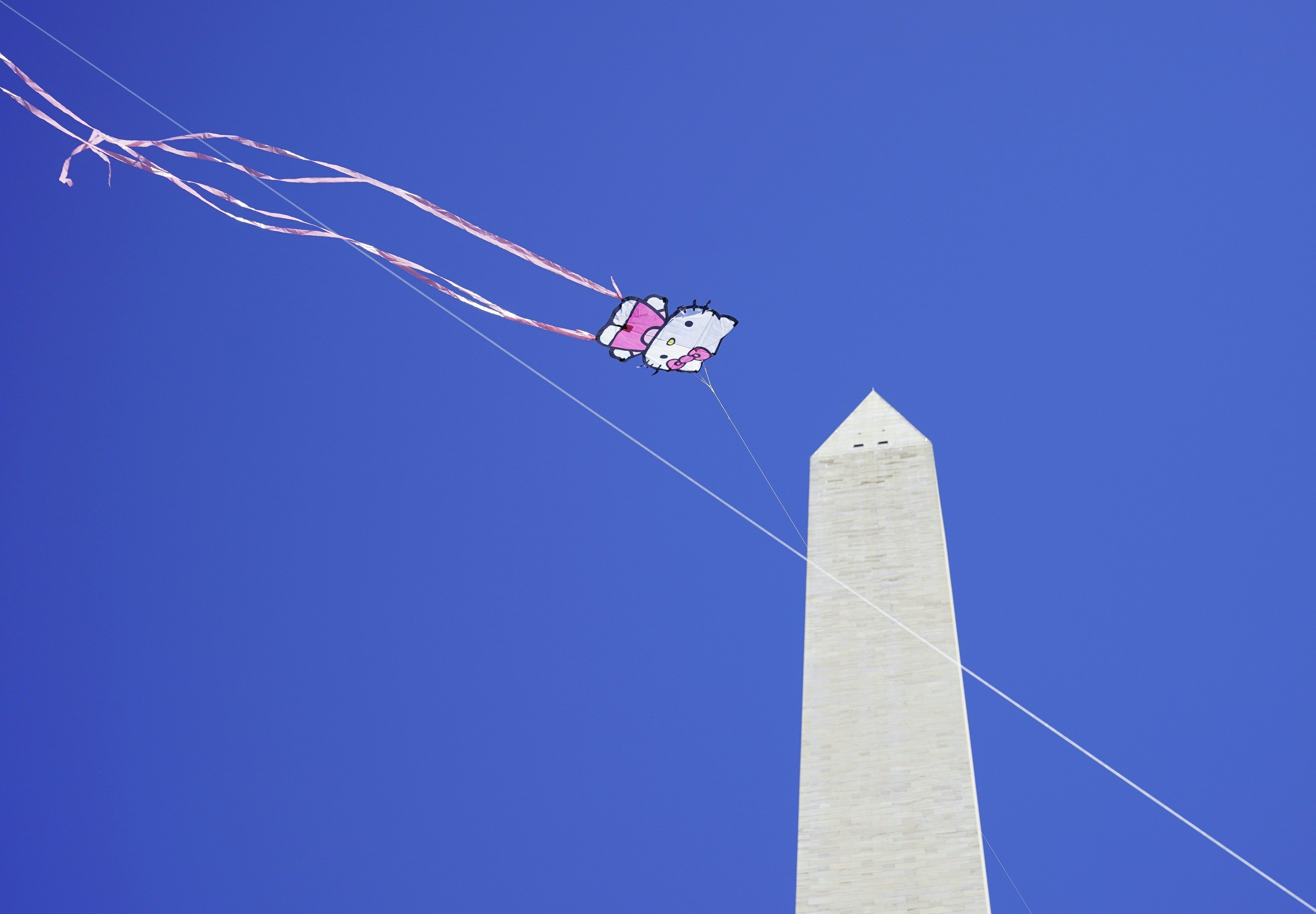 طائرة ورقية فى سماء واشنطن