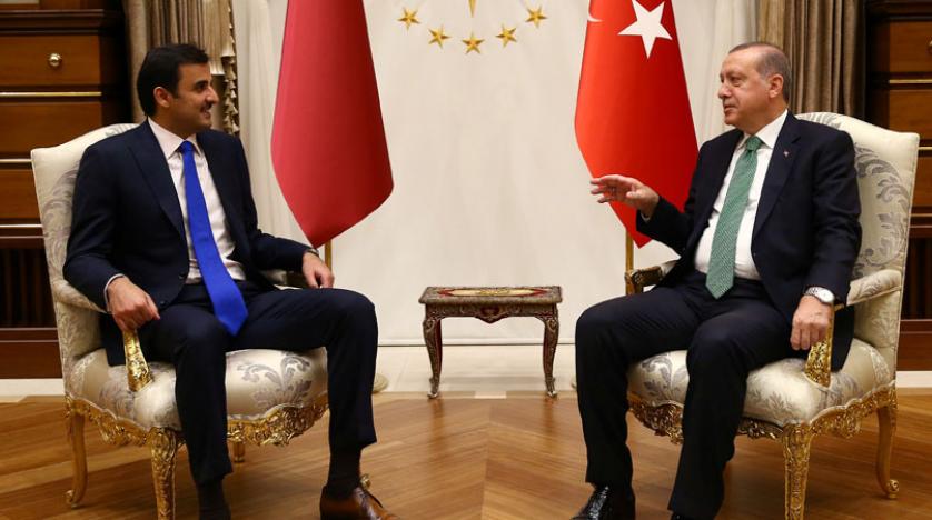اردوغان يبتز تميم لدعمه أمام الرباعى العربى
