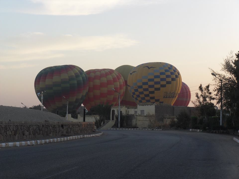 جانب من رحلات البالون بالاقصر