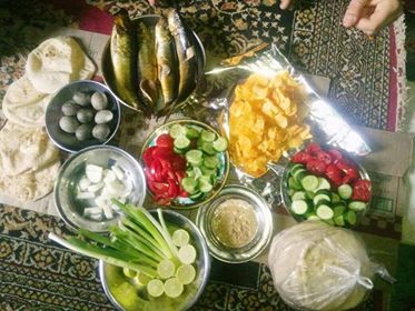 مائدة لأحدى العائلات بمدينة نصر