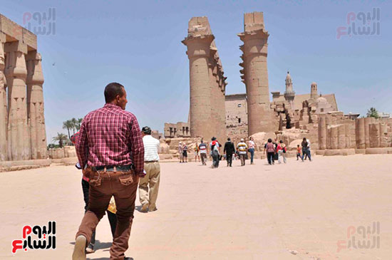 المعابد سجلت ارقام مميزة لزيارات المصريين خلال شم النسيم
