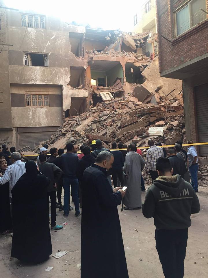انهيار عقار فى امبابة