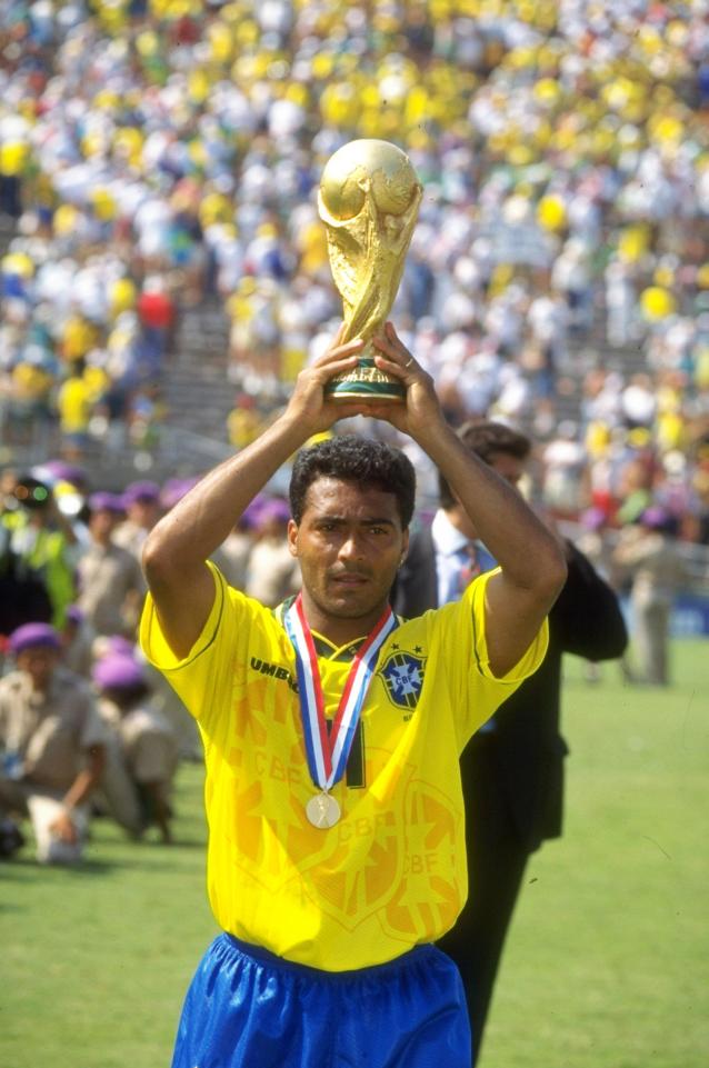 روماريو بعد الفوز بكأس العالم 1994