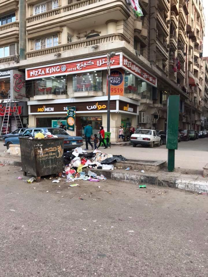 انتشار القمامة بشارع طلبة عويضة (2)