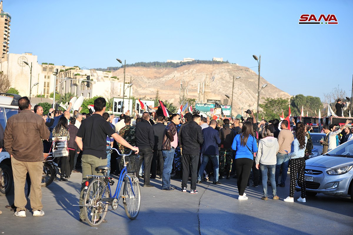 تظاهرات فى دمشق