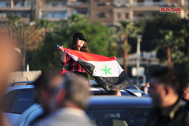 جانب من فرحة السوريين