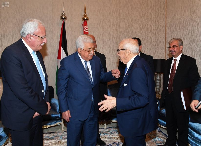 لقاء بين رئيسا تونس وفلسطين فى الدمام