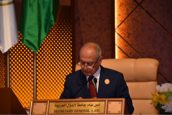 الأمين العام للجامعة العربية خلال القمة العربية بالسعودية