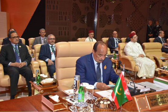 رئيس موريتانيا خلال القمة العربية بالسعودية