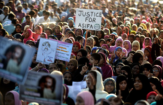  جانب من مظاهرات الهند ضد الاغتصاب 