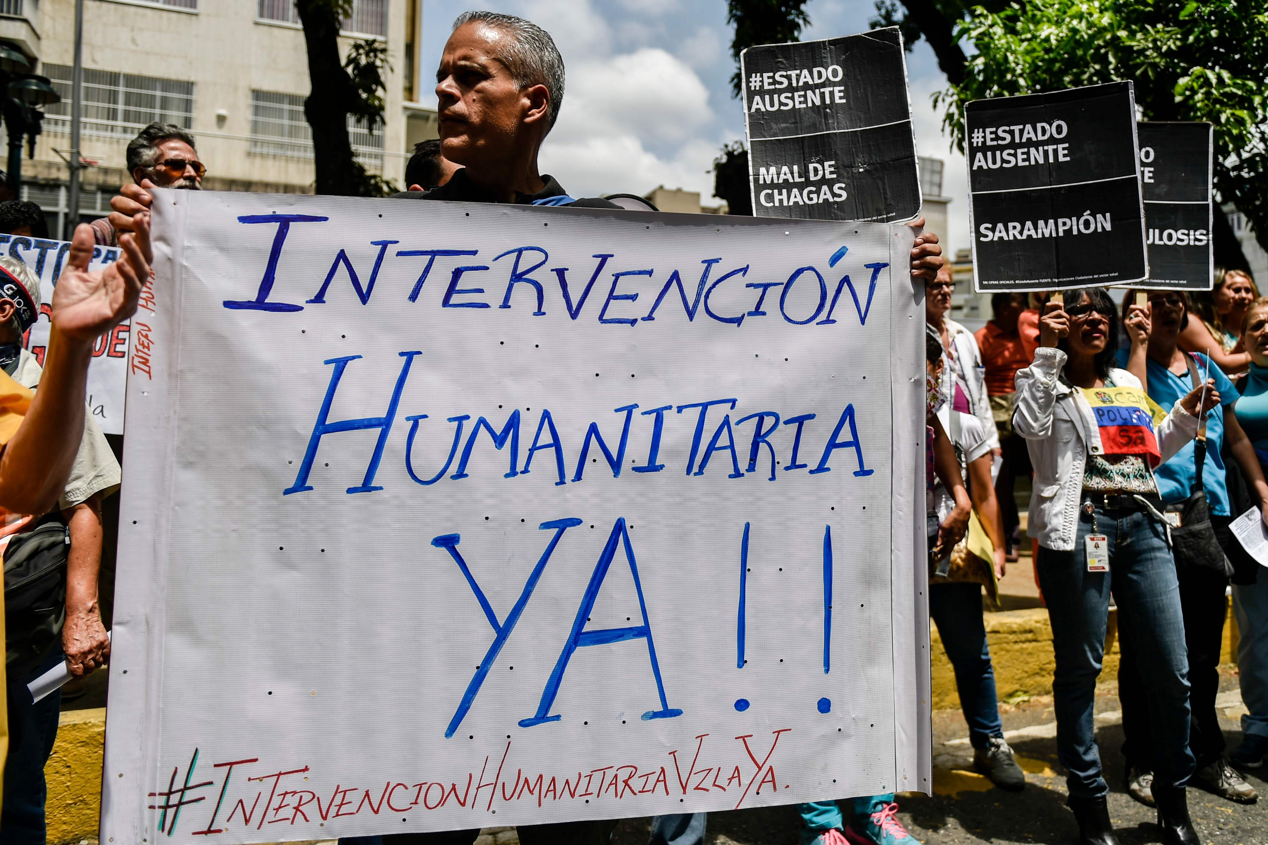 احتجاجات على نقص الغذاء فى فنزويلا