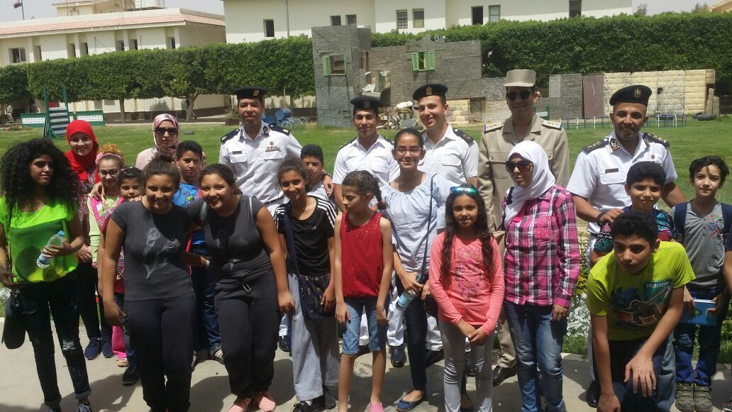 أطفال مكتبة مصر الجديدة داخل اكاديمية الشرطة (1)
