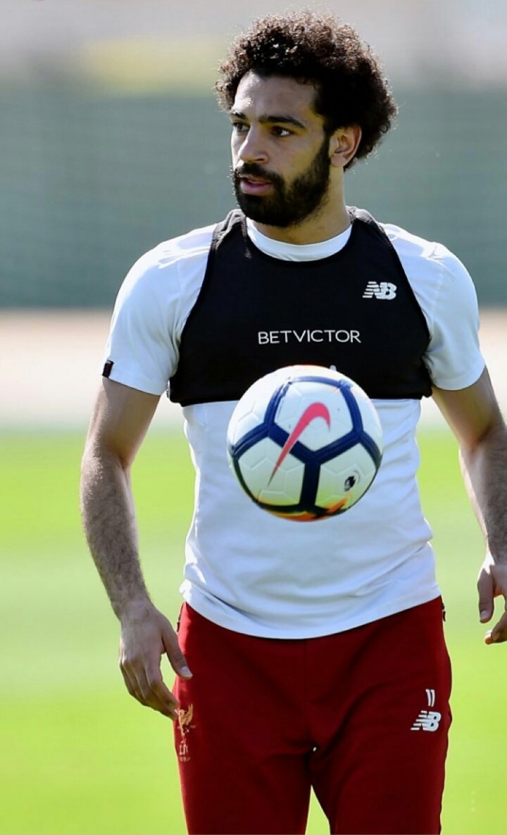 محمد صلاح فى التدريبات اليوم