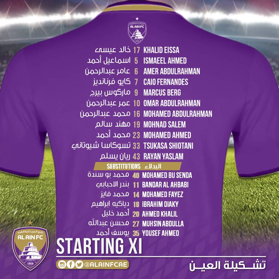 غياب حسين الشحات عن تشكيل العين غياب حسين الشحات عن تشكيل العين