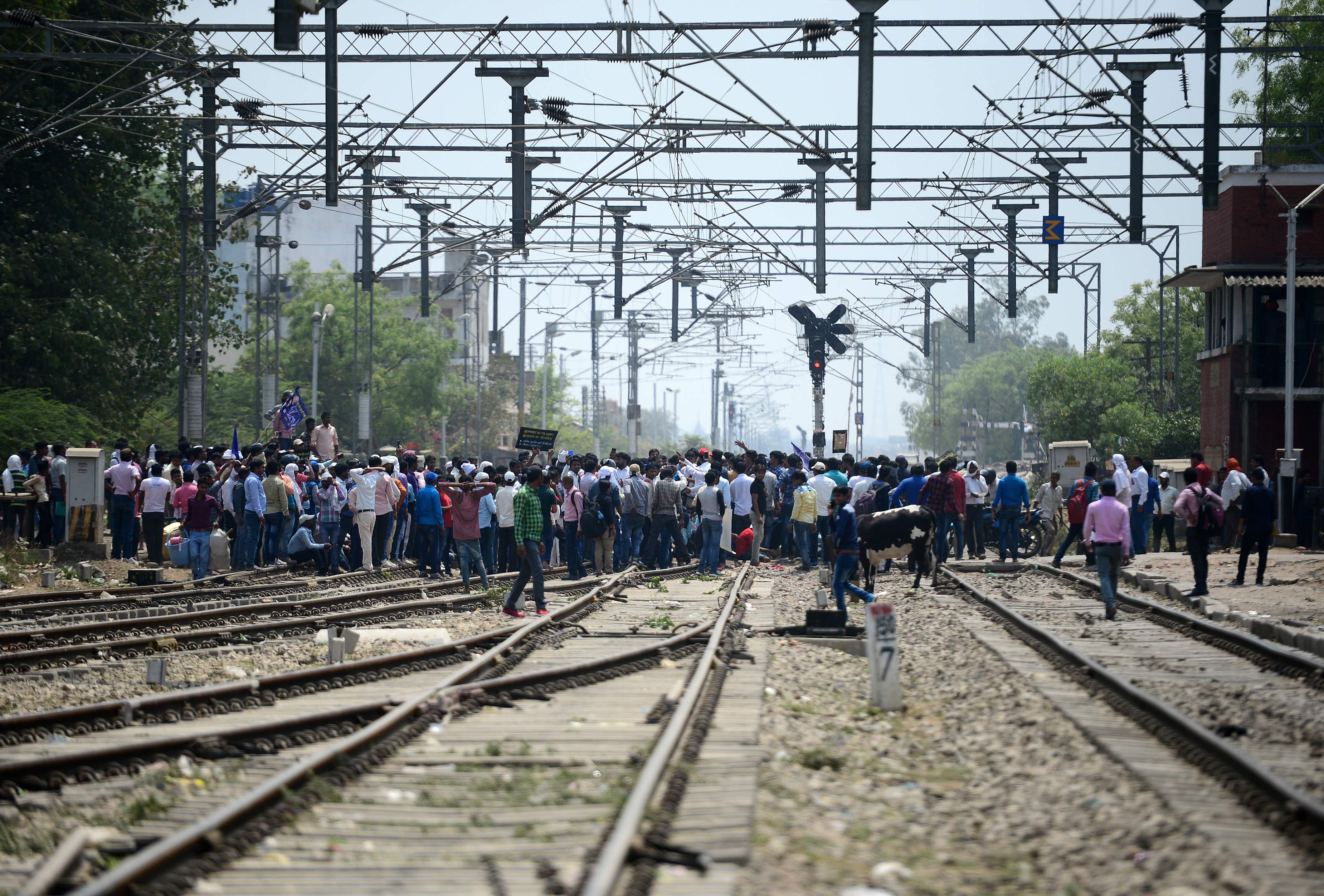قطع خطوط السكك الحديدية فى الهند