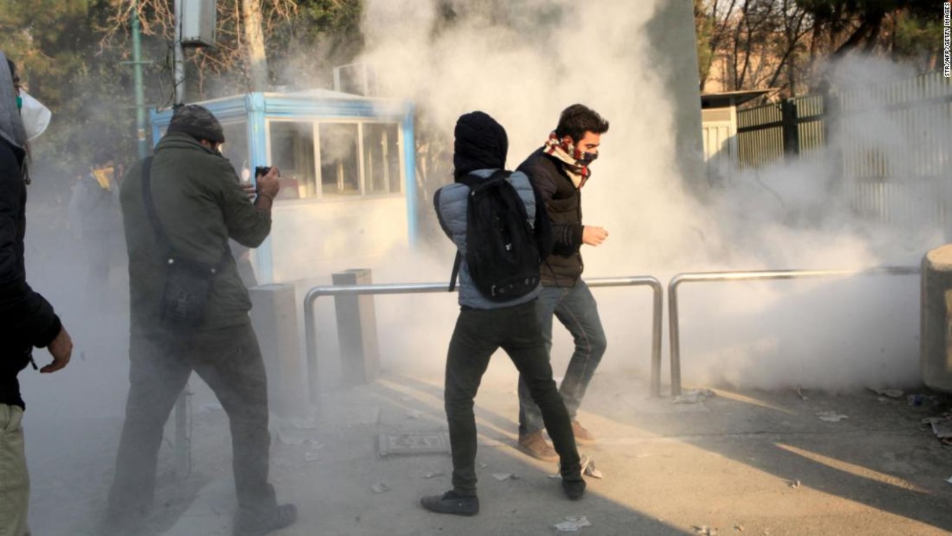 احتجاجات ديسمبر الماضى فى ايران