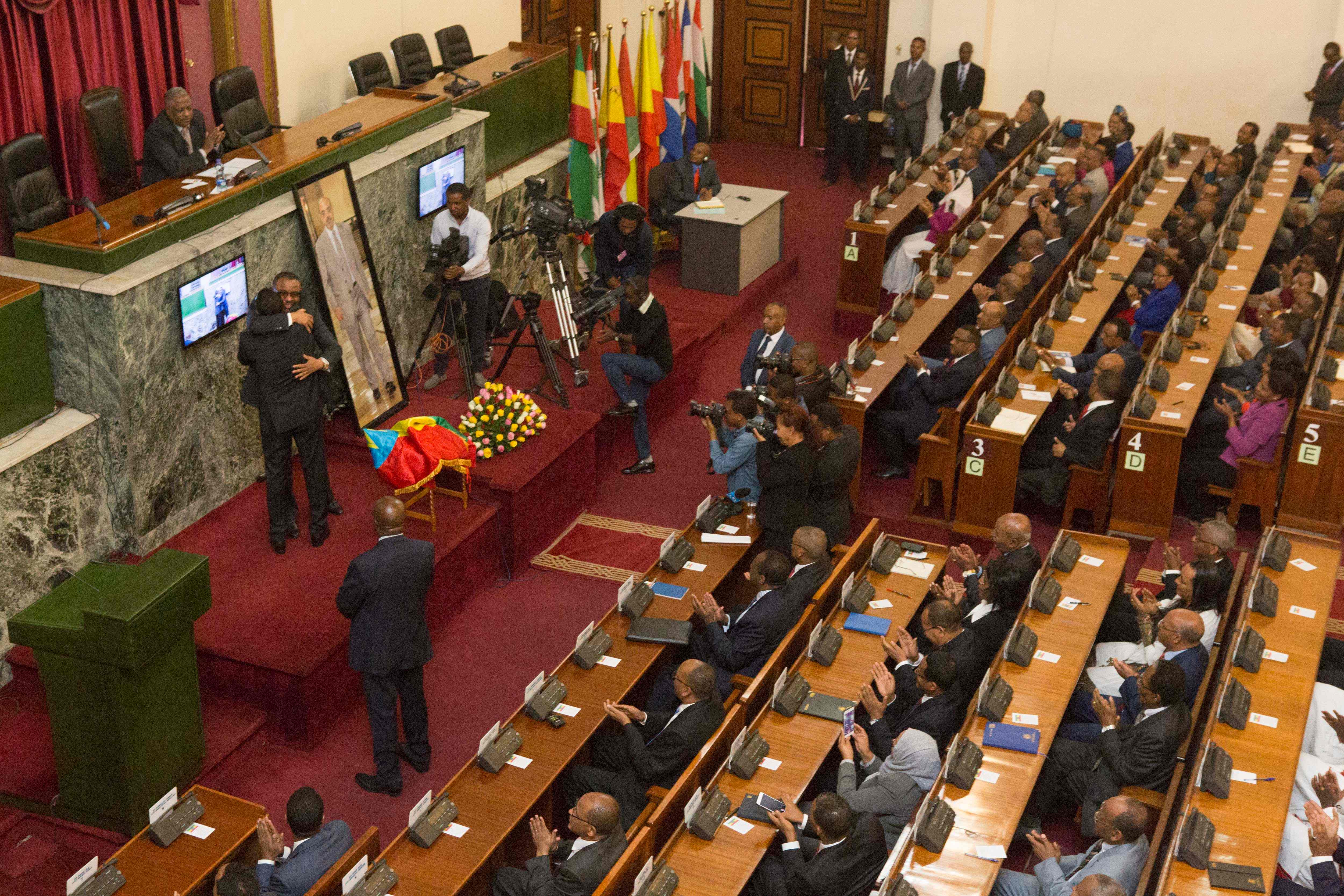 جلسة حلف اليمين لرئيس وزراء أثيوبيا الجديد