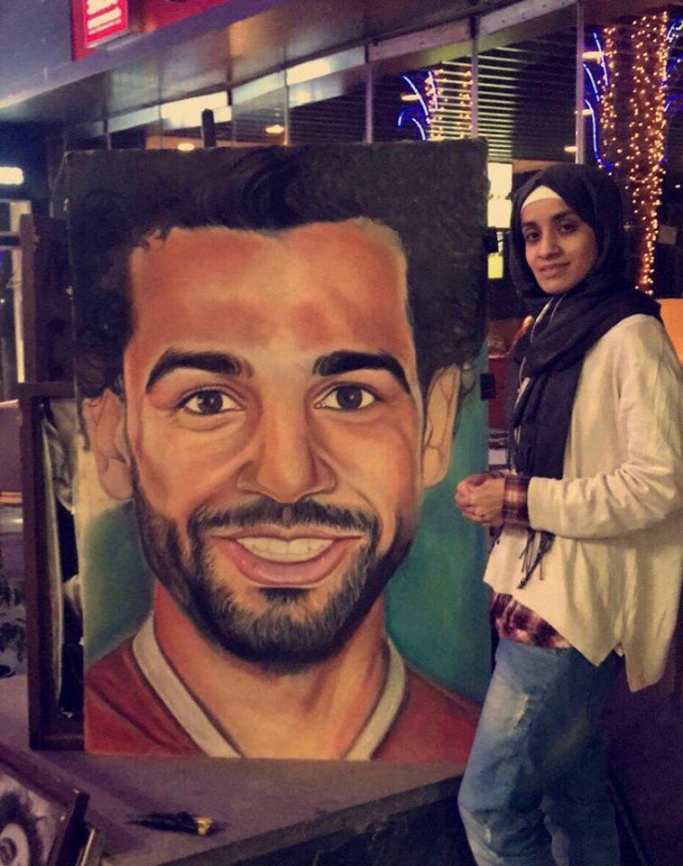 سارة نور وبورتريه محمد صلاح