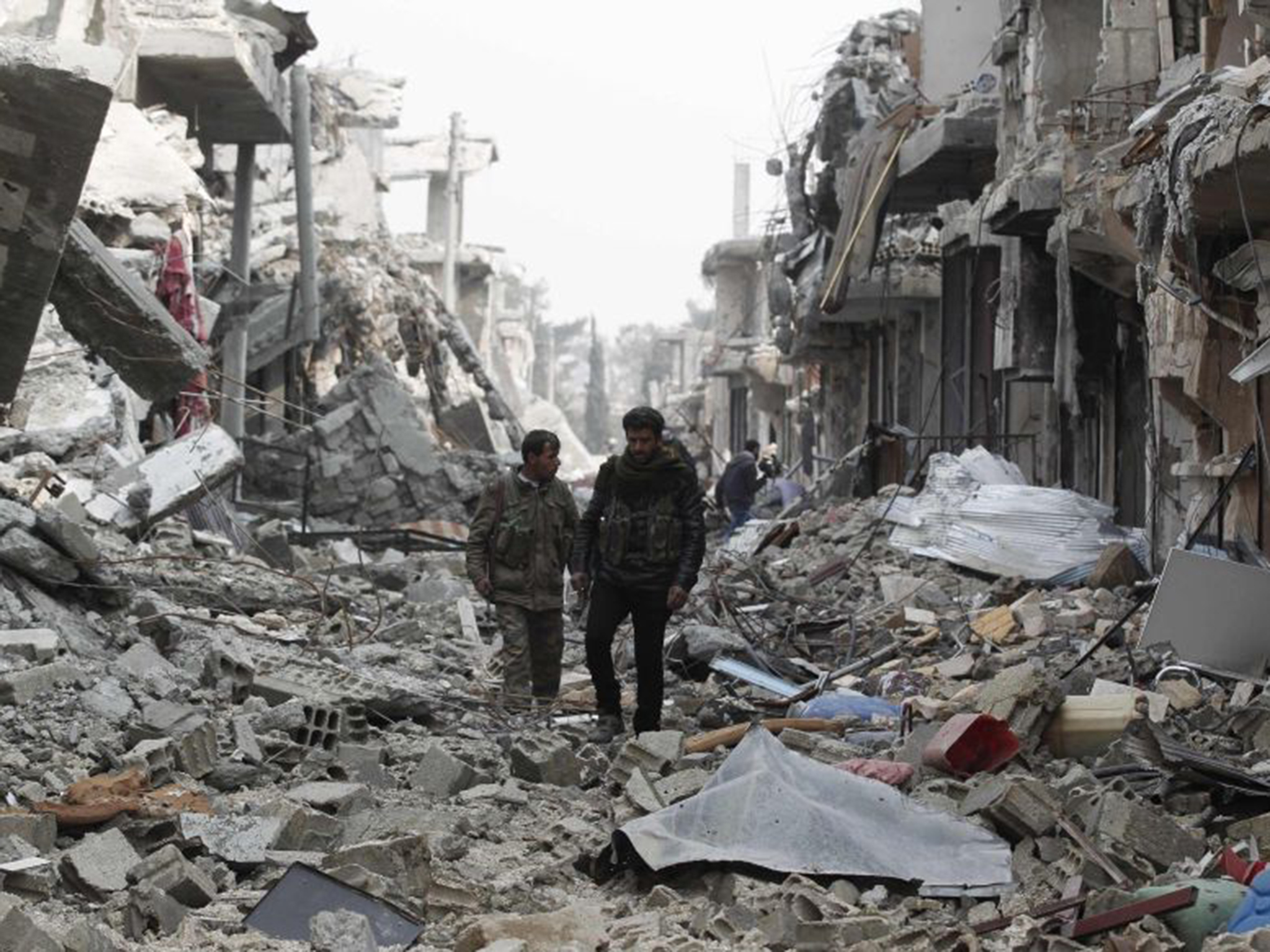 20- استمرت المعركة فى كوبانى 4 أشهر وانسحبت داعش بعد تدمير المدينة بالكامل
