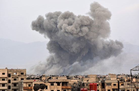 غارات الجيش السورى على مواقع داعش 