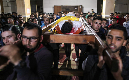 تشييع جثمان فلسطينيين 
