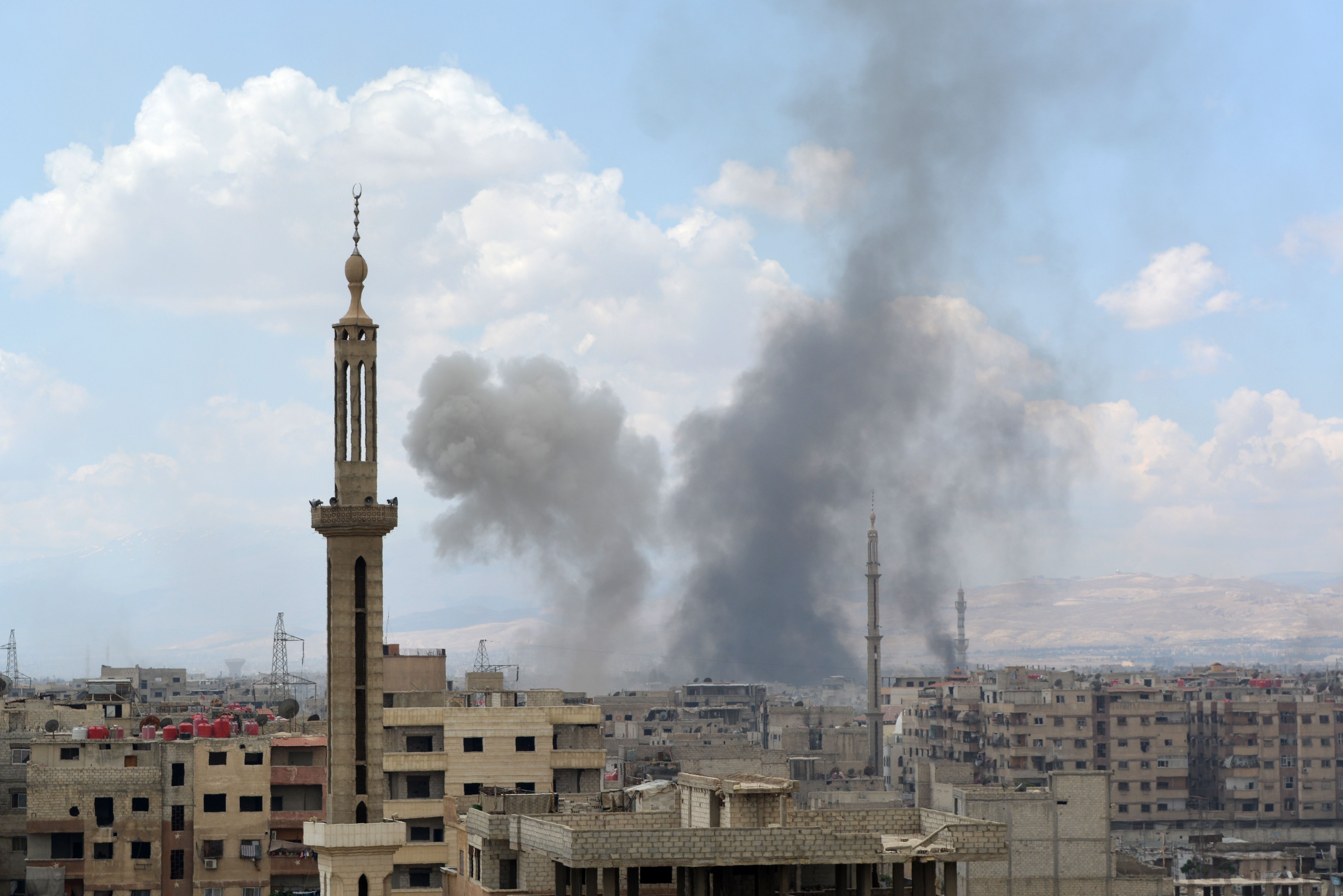 هجمات الجيش السورى جنوب دمشق 