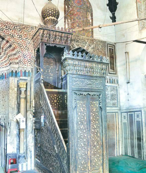 Картинки по запросу بكر مزهر منبر مسجد ابو بكر