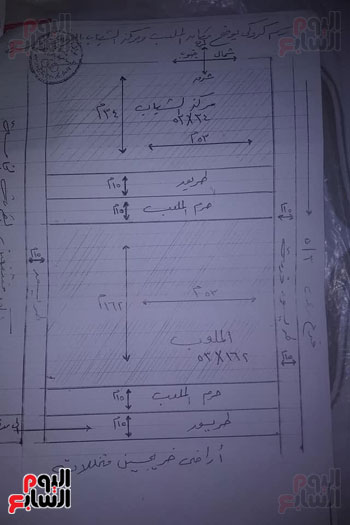 رسم توضيحى للمركز المراد انشاؤه