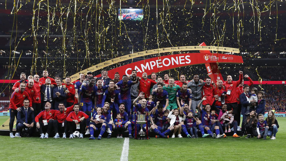 برشلونة بطل كأس ملك أسبانيا