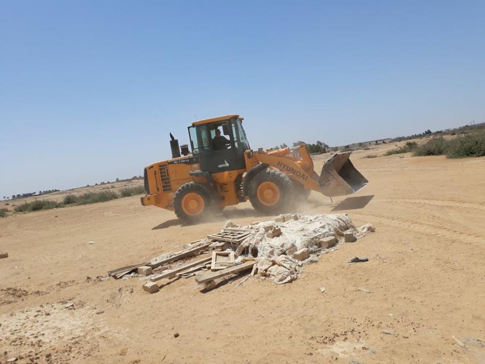 إزالة التعديات على أرض وزارة الآثار بالاسكندرية (3)