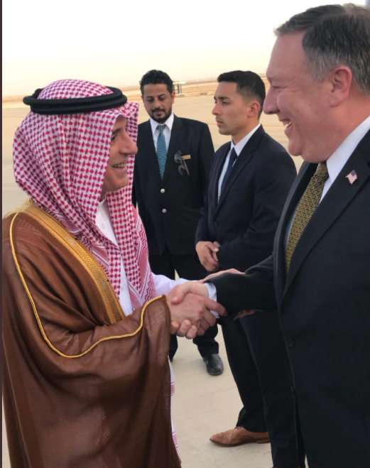 وزير الخارجية السعودي يستقبل نظيره الأمريكي