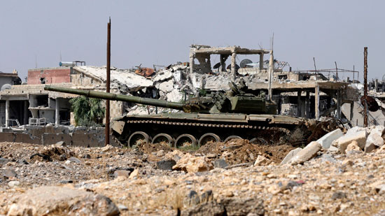 دبابة تابعة للجيش السورى 