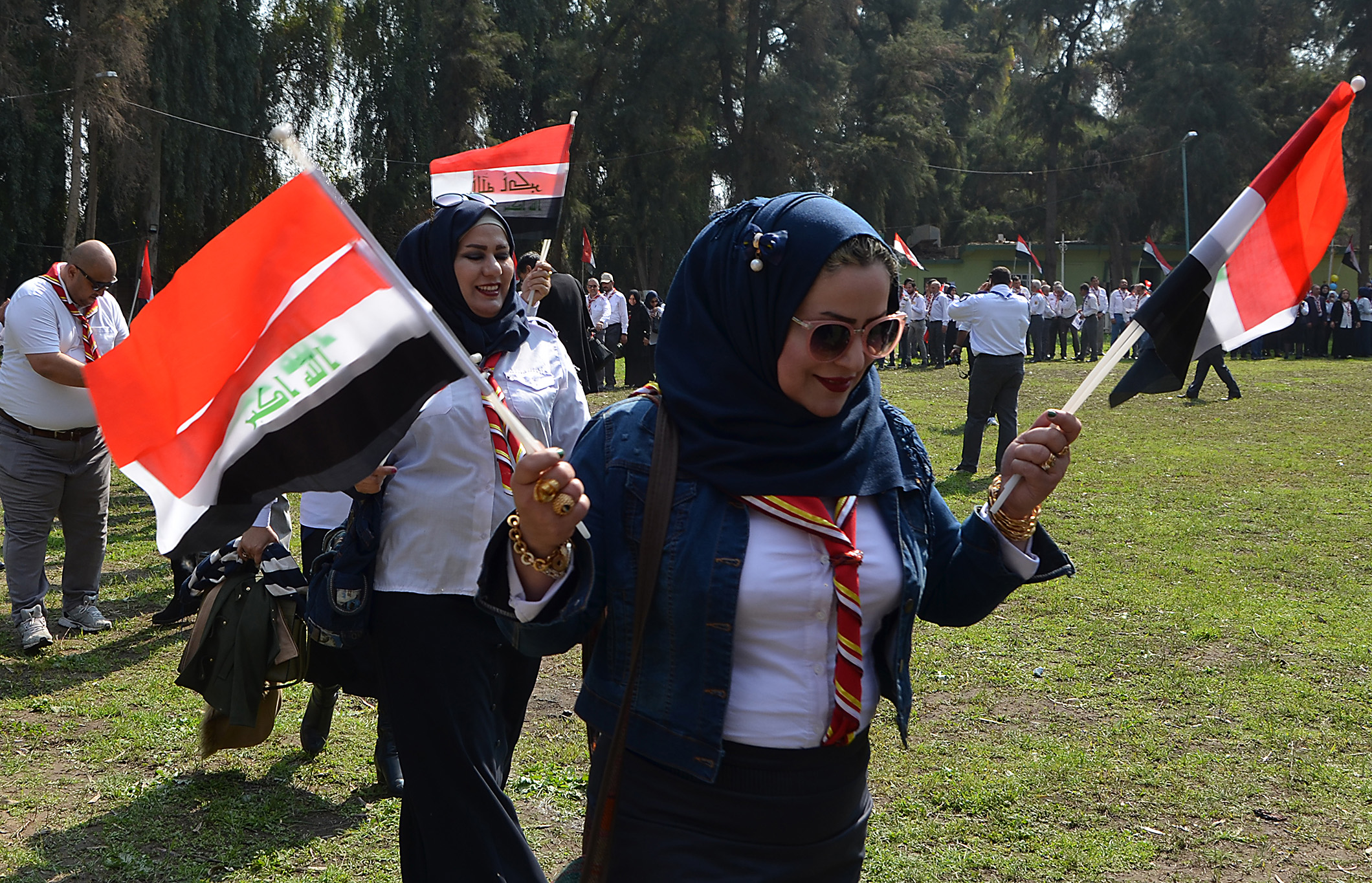 الأعلام العراقية خلال الفعاليات 