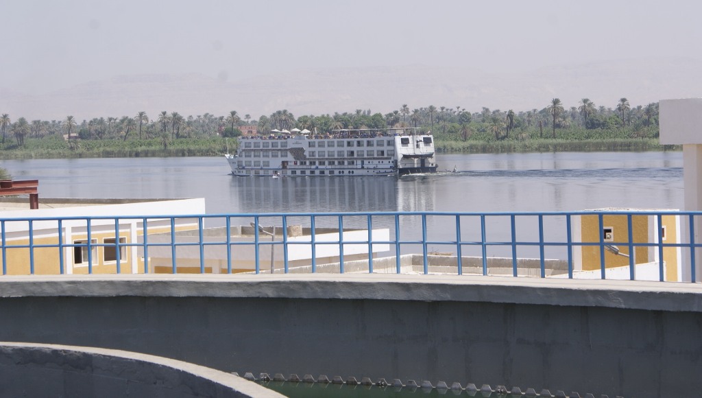 محطات المياه الجديدة أمام نهر النيل