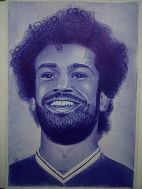 بورتريه للاعب محمد صلاح