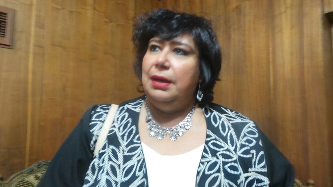 الدكتورة ايناس عبد الدايم فى قصر ثقافة افيوم (1)