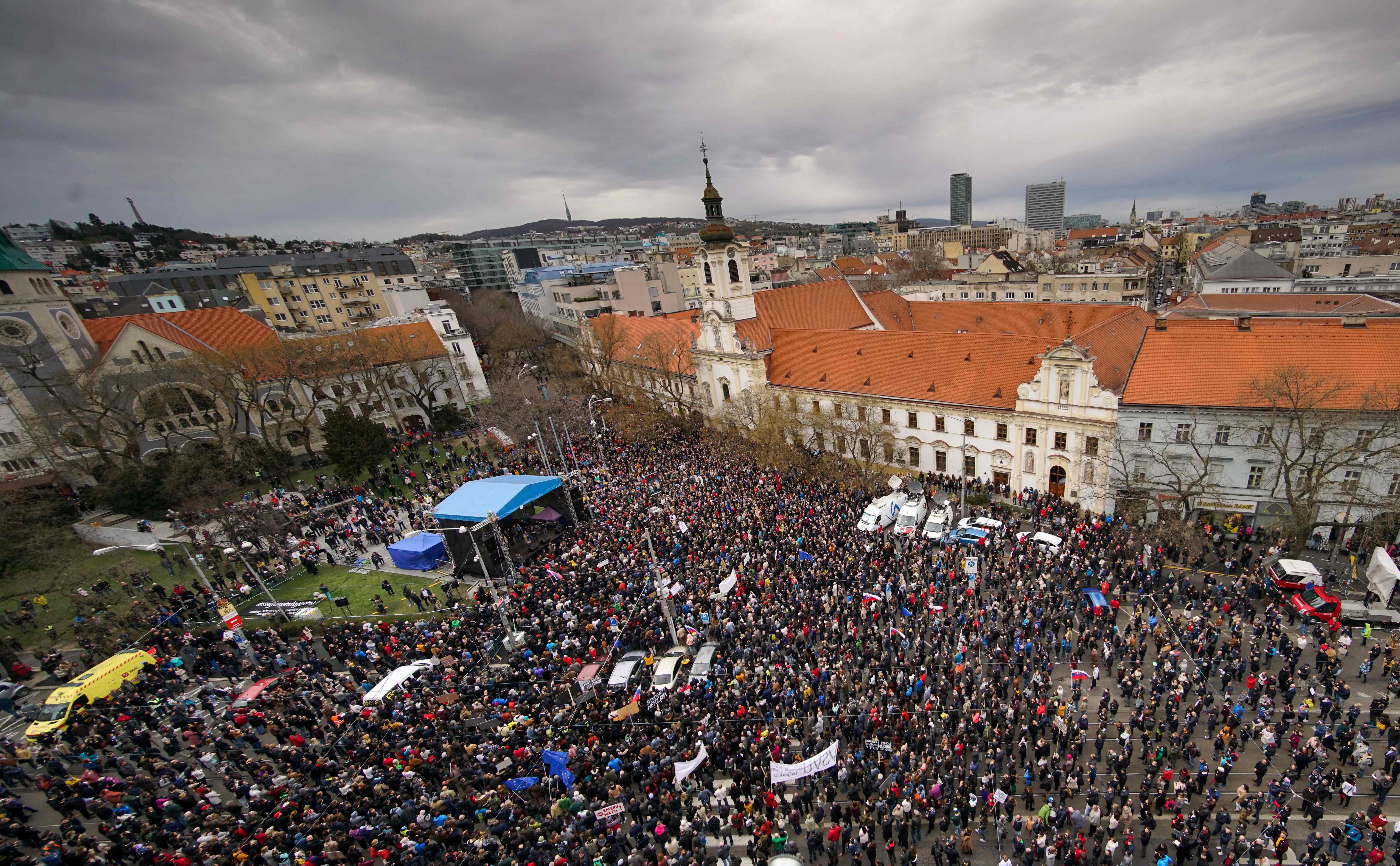مظاهرات سلوفاكيا